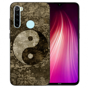 XIAOMI Redmi Note 8 TPU Hülle mit Fotodruck Yin Yang Etui