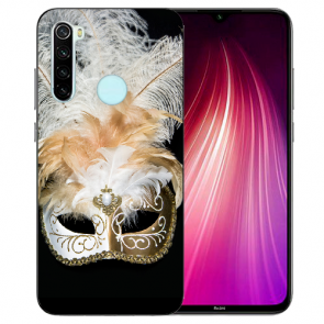 XIAOMI Redmi Note 8 TPU Hülle mit Fotodruck Venedig Maske Etui