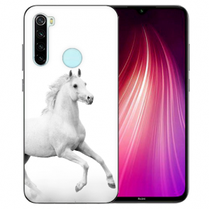 XIAOMI Redmi Note 8 TPU Hülle mit Fotodruck Pferd Etui