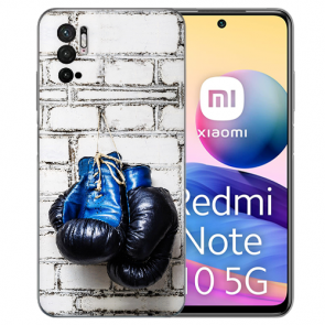 Schutzhülle TPU Silikon für Xiaomi Redmi Note 10 5G Fotodruck Boxhandschuhe 