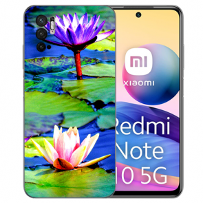 Schutzhülle TPU Fotodruck Lotosblumen für Xiaomi Redmi Note 10 5G