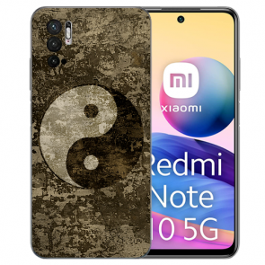 Schutzhülle Silikon Case Fotodruck Yin Yang für Xiaomi Redmi Note 10 5G