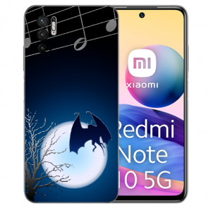 Handy Schale Case TPU Fotodruck Fledermaus-mond für Xiaomi Redmi Note 10 5G