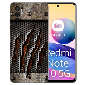 Schutzhülle TPU Flip Case für Xiaomi Redmi Note 10 5G Fotodruck Monster-Kralle