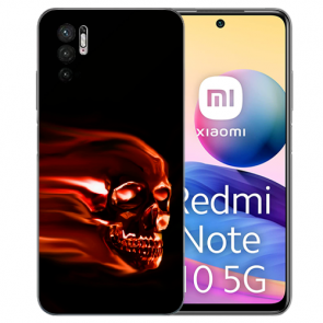 Handy Schale TPU für Xiaomi Redmi Note 10 5G Totenschädel Fotodruck 