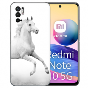 Schutzhülle TPU Silikon Case für Xiaomi Redmi Note 10 5G Fotodruck Pferd