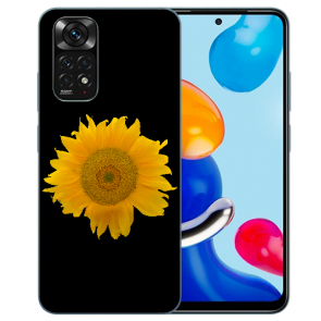 Silikoncover TPU Fotodruck Sonnenblumen für Xiaomi Redmi Note 11 /11S 4G