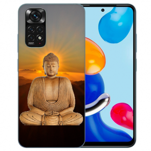 TPU Handy Schale für Xiaomi Redmi Note 11 /11S (4G) Frieden buddha Fotodruck 