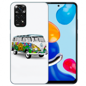 TPU Silikon Case für Xiaomi Redmi Note 11 /11S 4G Fotodruck Hippiebus 