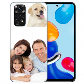 Silikon Backcase für Xiaomi Redmi Note 11 eigenes Bild Motive