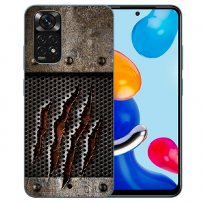 TPU Silikon für Xiaomi Redmi Note 11 /11S 4G Fotodruck Monster-Kralle