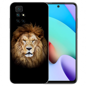 Smartphone Flip Case TPU Löwenkopf Bilddruck für Xiaomi Redmi 10