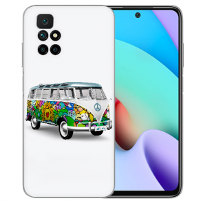 Schutzhülle TPU Case Fotodruck Hippiebus für Xiaomi Redmi 10 Etui