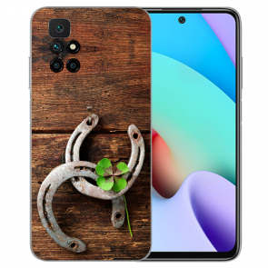 Handy Schale TPU Case für Xiaomi Redmi 10 Holzhufeisen Fotodruck 