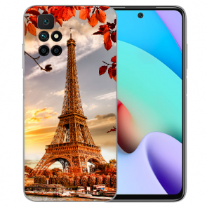 Handycover TPU Silikon Case Bilddruck Eiffelturm für Xiaomi Redmi 10