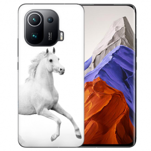 Xiaomi Mi 11 Pro Schutzhülle Handy Hülle Silikon TPU mit Pferd Fotodruck