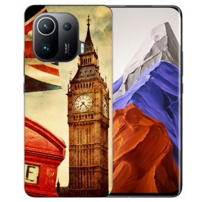 Xiaomi Mi 11 Pro Schutzhülle Handy Hülle Silikon TPU mit Fotodruck Big Ben London