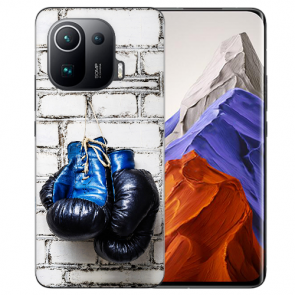 Xiaomi Mi 11 Pro Schutzhülle Handy Hülle Silikon TPU mit Fotodruck Boxhandschuhe