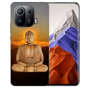Xiaomi Mi 11 Pro Handy Hülle Silikon TPU mit Fotodruck Frieden buddha