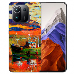 Handy Hülle Silikon TPU für Xiaomi Mi 11 Pro mit Gemälde Fotodruck 