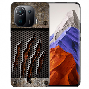 Handy Hülle Silikon TPU mit Fotodruck Monster-Kralle für Xiaomi Mi 11 Pro
