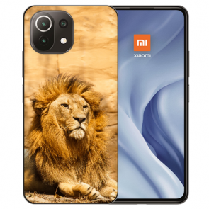 Xiaomi Mi 11 Schutzhülle Handy Hülle Silikon TPU mit Fotodruck Löwe