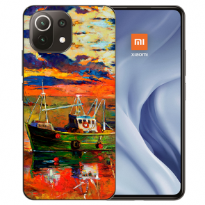 Xiaomi Mi 11 Lite Handy Hülle Silikon TPU mit Gemälde Fotodruck 