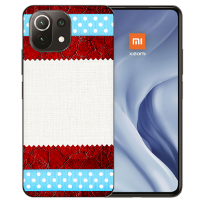 Handy Hülle Silikon TPU für Xiaomi Mi 11 Lite mit Fotodruck Muster