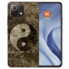 Xiaomi Mi 11 Lite Handy Hülle Silikon TPU mit Yin Yang Fotodruck 