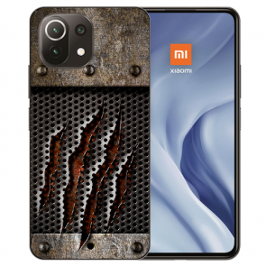 Xiaomi Mi 11 Lite Handy Hülle Silikon TPU mit Fotodruck Monster-Kralle