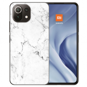 Xiaomi Mi 11 Lite Handy Hülle Silikon TPU mit Marmoroptik Fotodruck