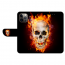 Handy Schutzhülle Schale Back Fotodruck Totenschädel Feuer für iPhone 16 Pro Max Hülle