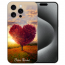 Personalisierte TPU Etui mit eigenem Fotodruck Herzbaum für iPhone 15 Pro Back Case