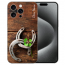 TPU Hülle Cover Case mit eigenem Fotodruck Holzhufeisen für iPhone 15 Pro Etui