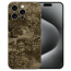 Schutzhülle Silikon Cover für iPhone 15 Pro mit eigenem Fotodruck Braune Muster Hülle