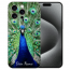 Silikon TPU Personalisierte Cover für iPhone 16 Pro Etui mit Pfau Bilddruck