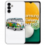 Schutzhülle Silikon Cover für Samsung Galaxy A24 mit eigenem Hippie Bus Fotodruck Back Case