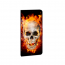Personalisierte Schutzhülle mit Fotodruck Totenschädel Feuer für Samsung Galaxy A55 (5G) Etui