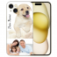Schutzhülle Silikon TPU Cover mit  eigenem Fotodruck für iPhone 15 Plus