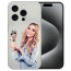 Schutzhülle Silikon TPU Cover mit  eigenem Fotodruck für iPhone 15 Pro
