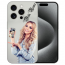 Silikon TPU Cover Case mit  eigenem Fotodruck für iPhone 15 Pro