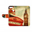 Huawei Y6 2018 Handy Hülle Tasche mit Big Ben-London + Bild + Logo Text Druck