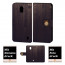 Nokia 2 Schutzhülle Tasche Handy Hülle mit Holz Optik + Foto + Text Druck Cover