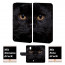 Nokia 2 Schutzhülle Handy Hülle Tasche Cover mit Schwarz Katze + Bild Foto Druck