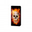 LG K10 (2018) Handy Tasche Hülle mit Totenschädel - Feuer + Foto Bild Druck