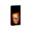 LG K10 (2018) Handy Tasche Hülle mit Totenschädel - Feuer + Foto Bild Druck