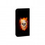 Wiko Lenny 4 Handy Hülle Tasche mit Totenschädel - Feuer + Foto + Druck Etui