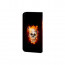 Wiko Lenny 4 Handy Hülle Tasche mit Totenschädel - Feuer + Foto + Druck Etui