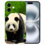 Flipcase Silikon Handy Schale Panda Fotodruck Etui Cover Case für iPhone16 Hülle