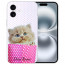 Schutzhülle TPU Handy Schale Cover Case Bilddruck Kätzchen Baby für iPhone 16 Etui 